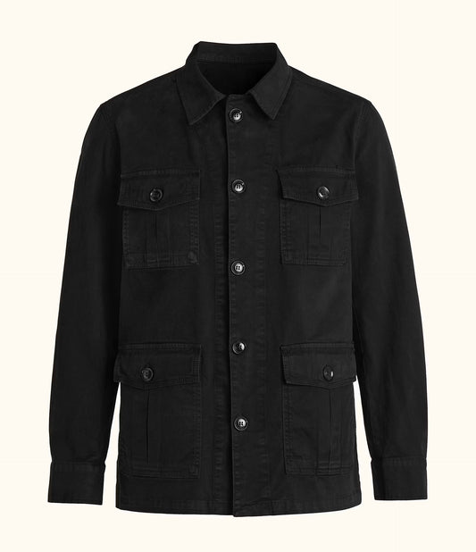 REGULAR FIT SAFARI OVERSHIRT BOMULLSSTRETCH