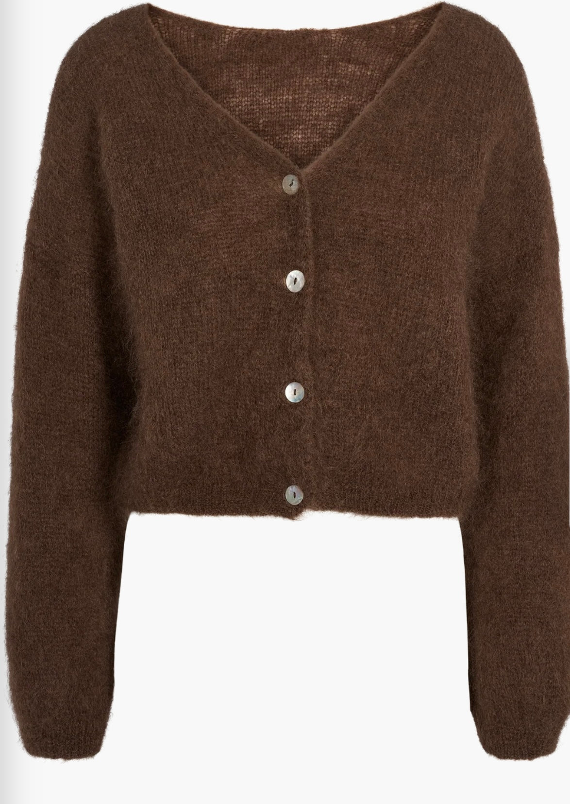 American dreams - Cornelia cropped cardigan cocoa