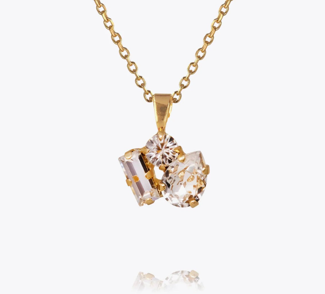 Isa Necklace / Crystal Gold