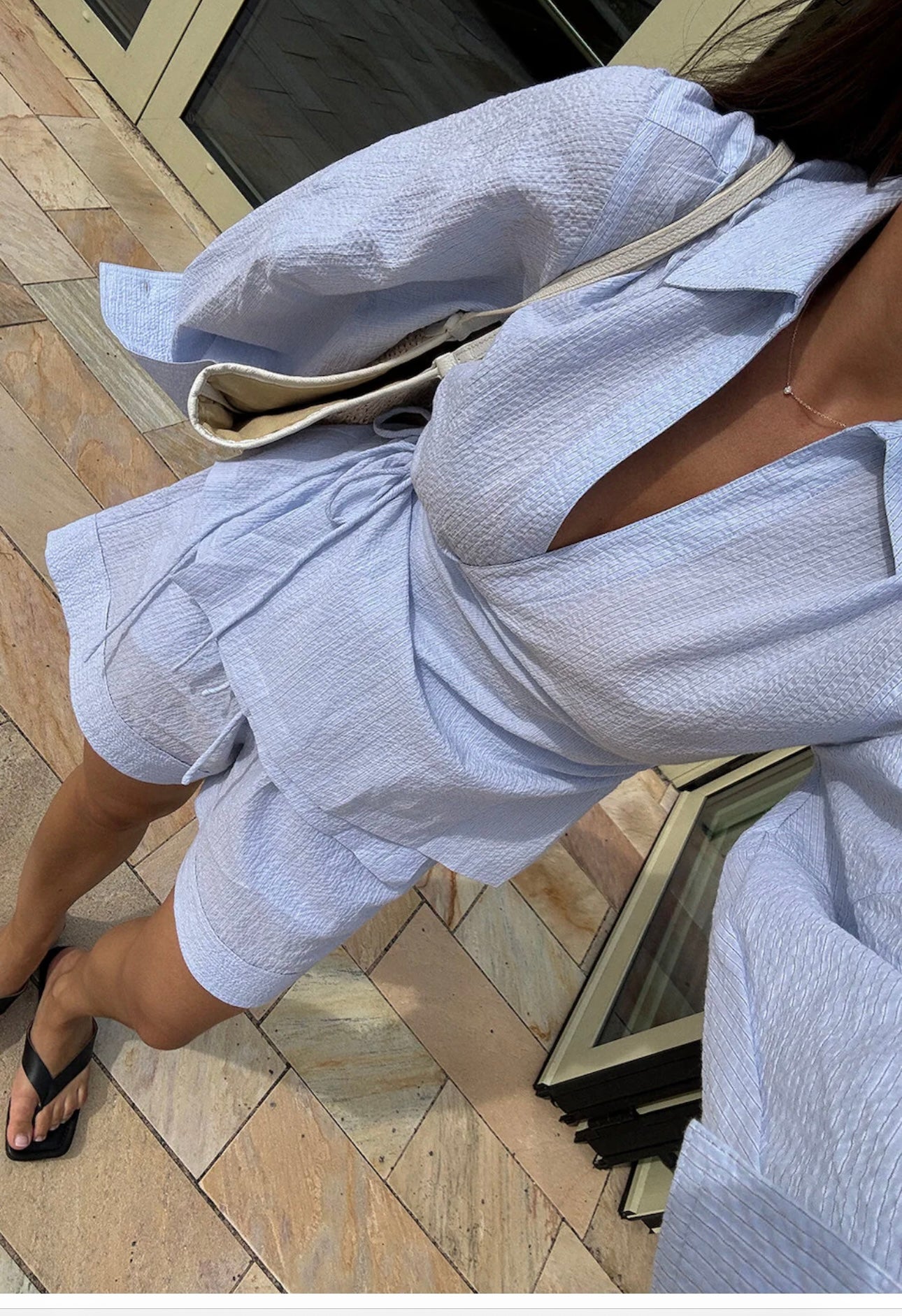 Twist & Tango Lusin Shorts pale blue stripe