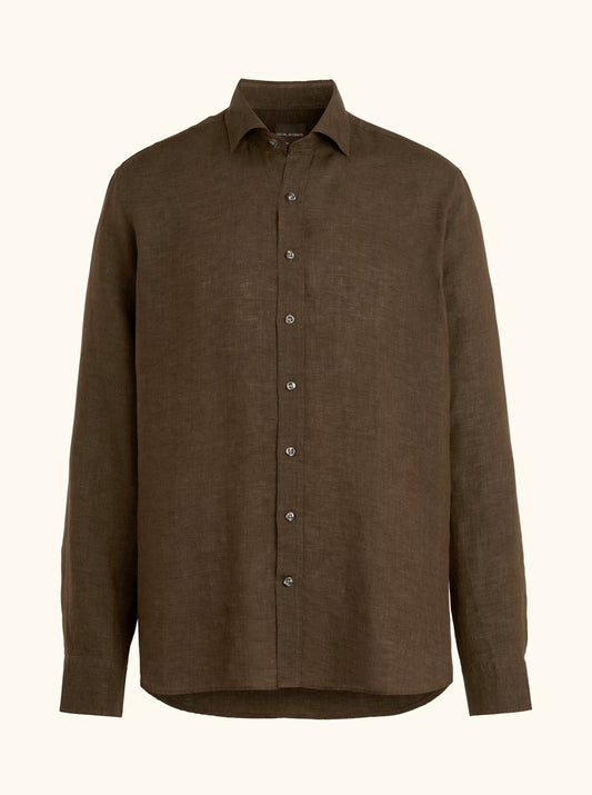 Regular Fit Cut Away brown elk