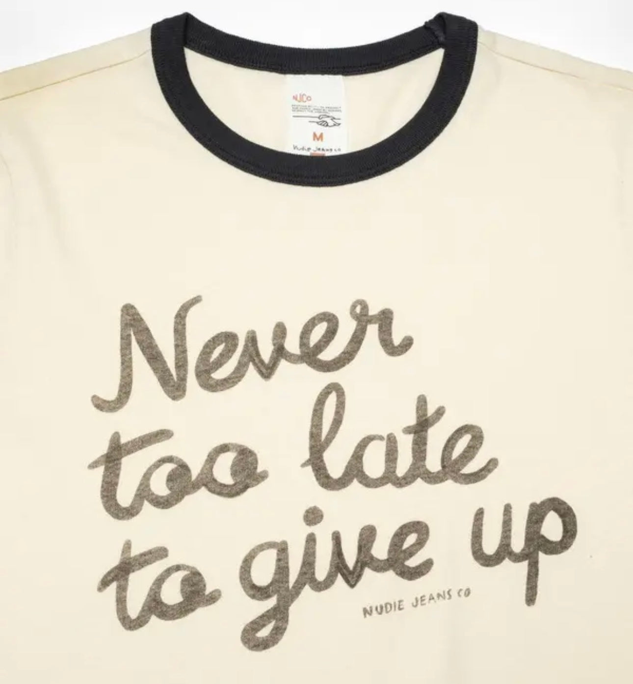 Ricky Too Late T-Shirt Ecru