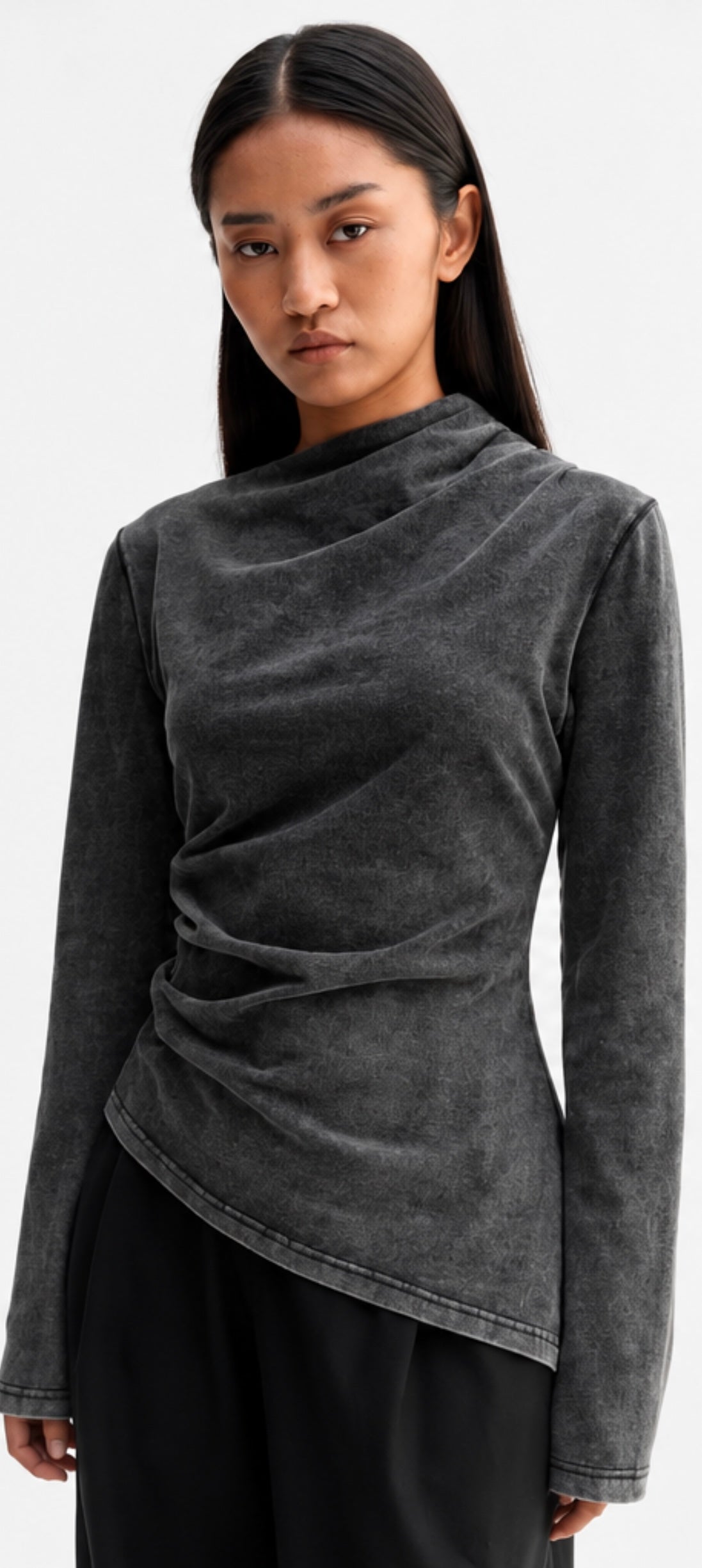 Ahlvar Gallery - Lizi LS Jersey Tee – Washed Black