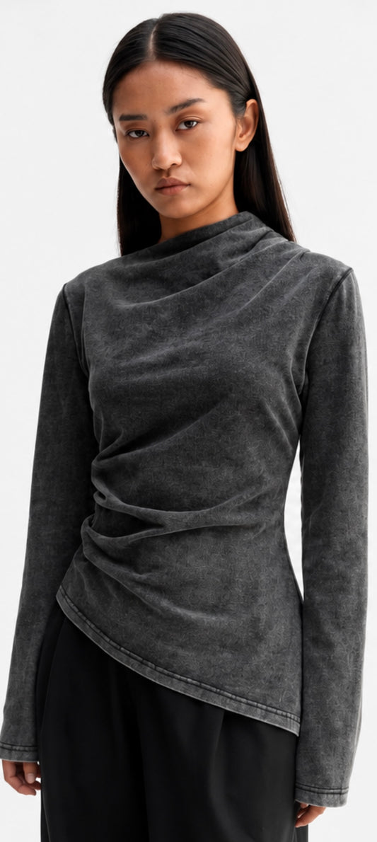 Ahlvar Gallery - Lizi LS Jersey Tee – Washed Black
