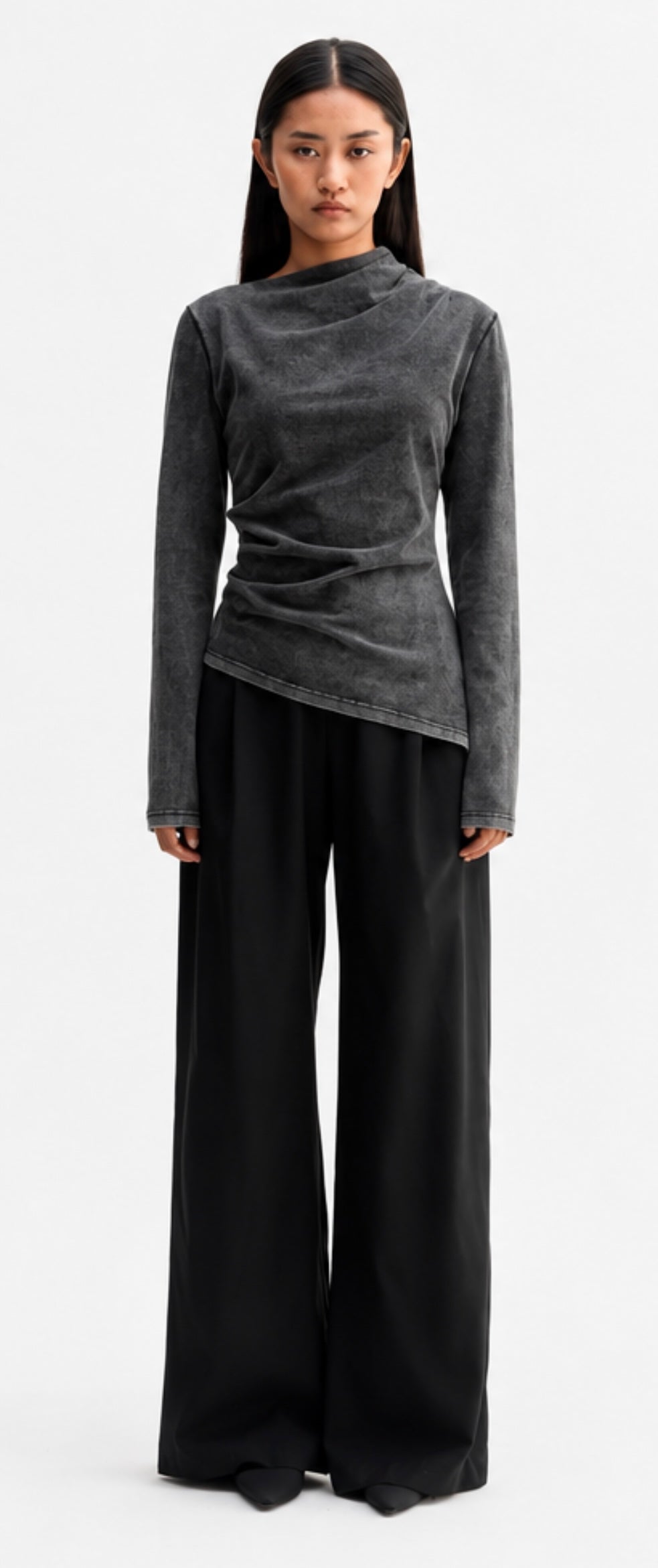 Ahlvar Gallery - Lizi LS Jersey Tee – Washed Black