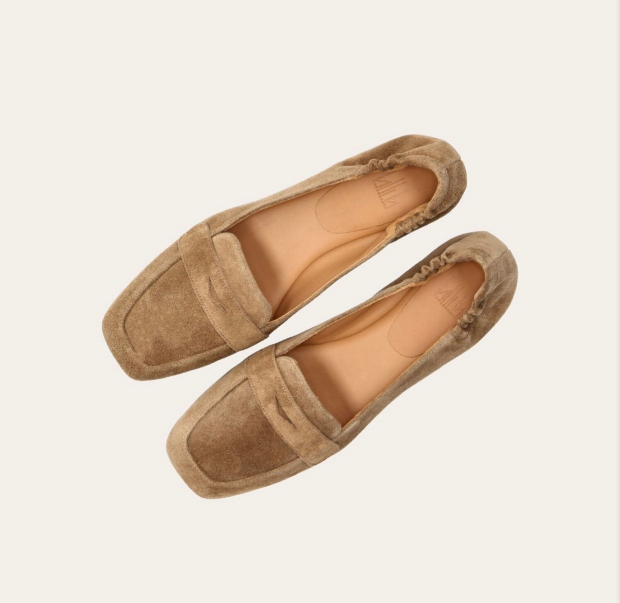 Babysilk suede loafers beige