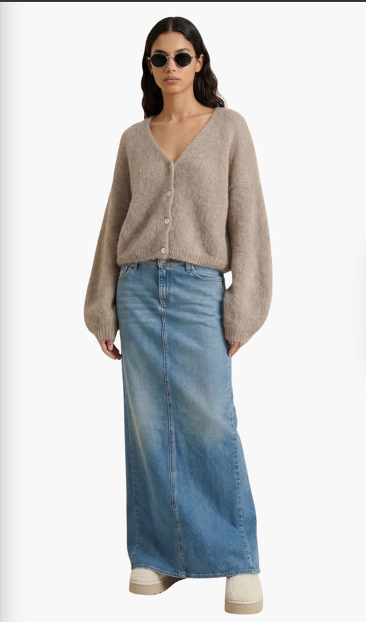 American dreams - Cornelia cropped cardigan light taupe