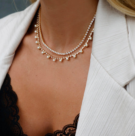 Mini Zara Necklace / Crystal