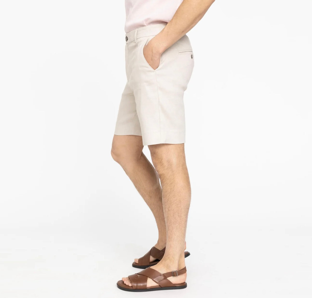 OscarPL Shorts 769 Sand Linen