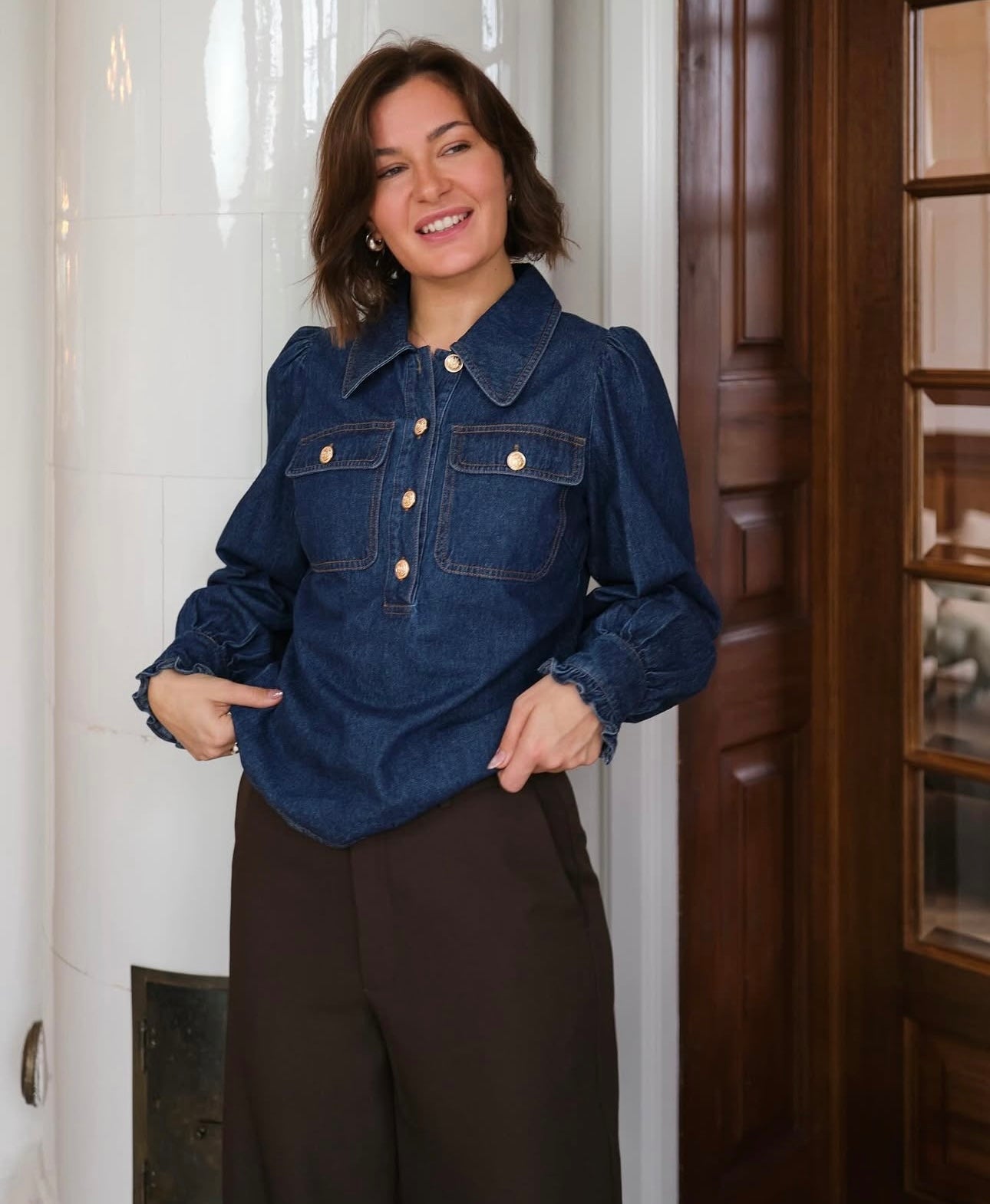 Lio denim Blouse