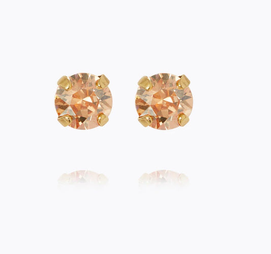 Mini Stud Earrings / Golden Shadow