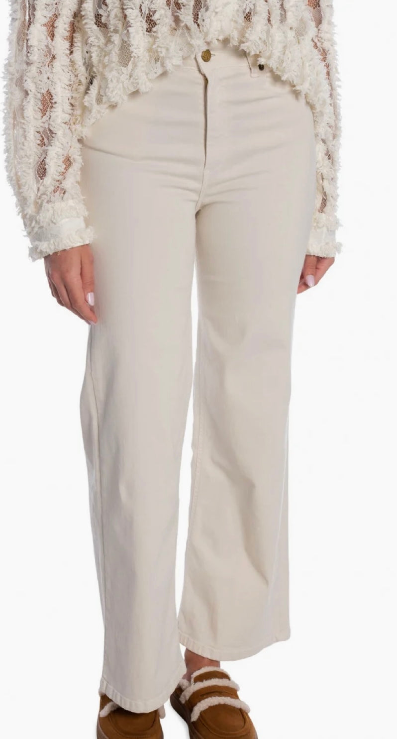 PALAZZO MEGALIA SHOT ECRU