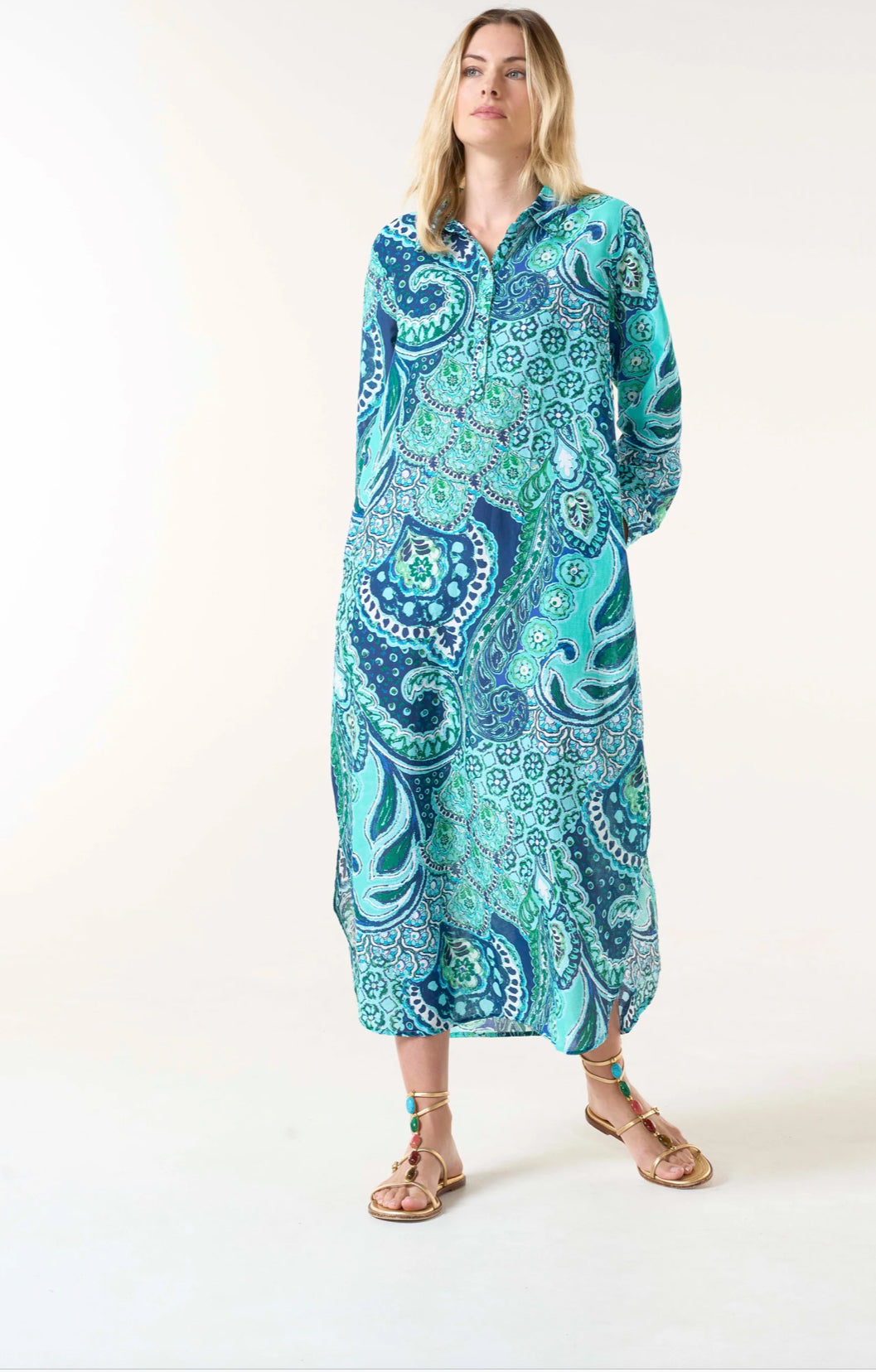 Long Gilli-Brazil Blue-Cotton-Blue