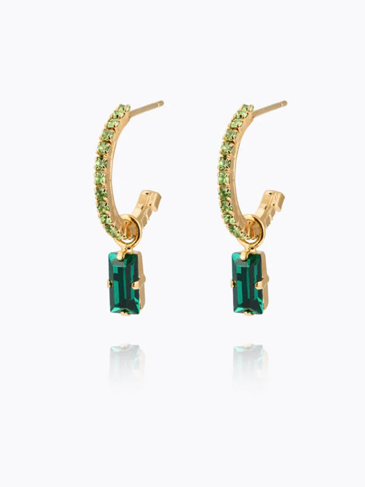 Lucy Earrings / Emerald + Peridot