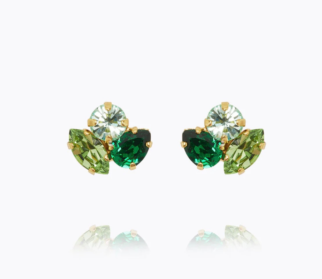 Ana Earrings / Majestic Green Combo