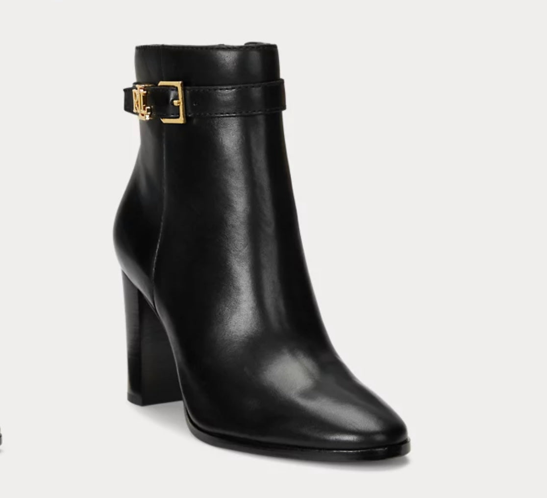 Bailey Burnished Leather Bootie