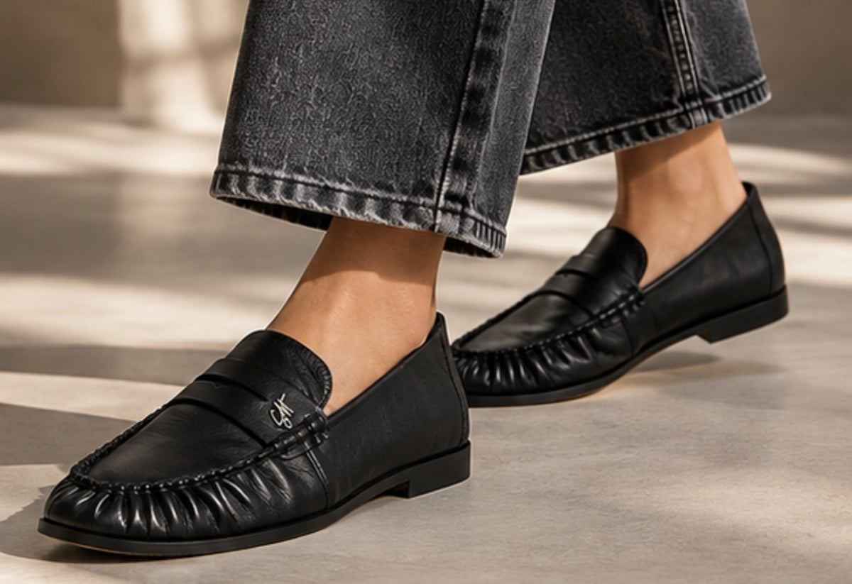 Steve Madden - Muse-SM – Black Leather loafer