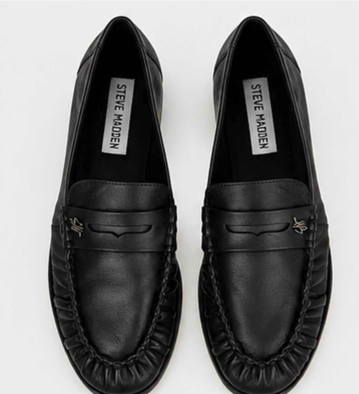Steve Madden - Muse-SM – Black Leather loafer