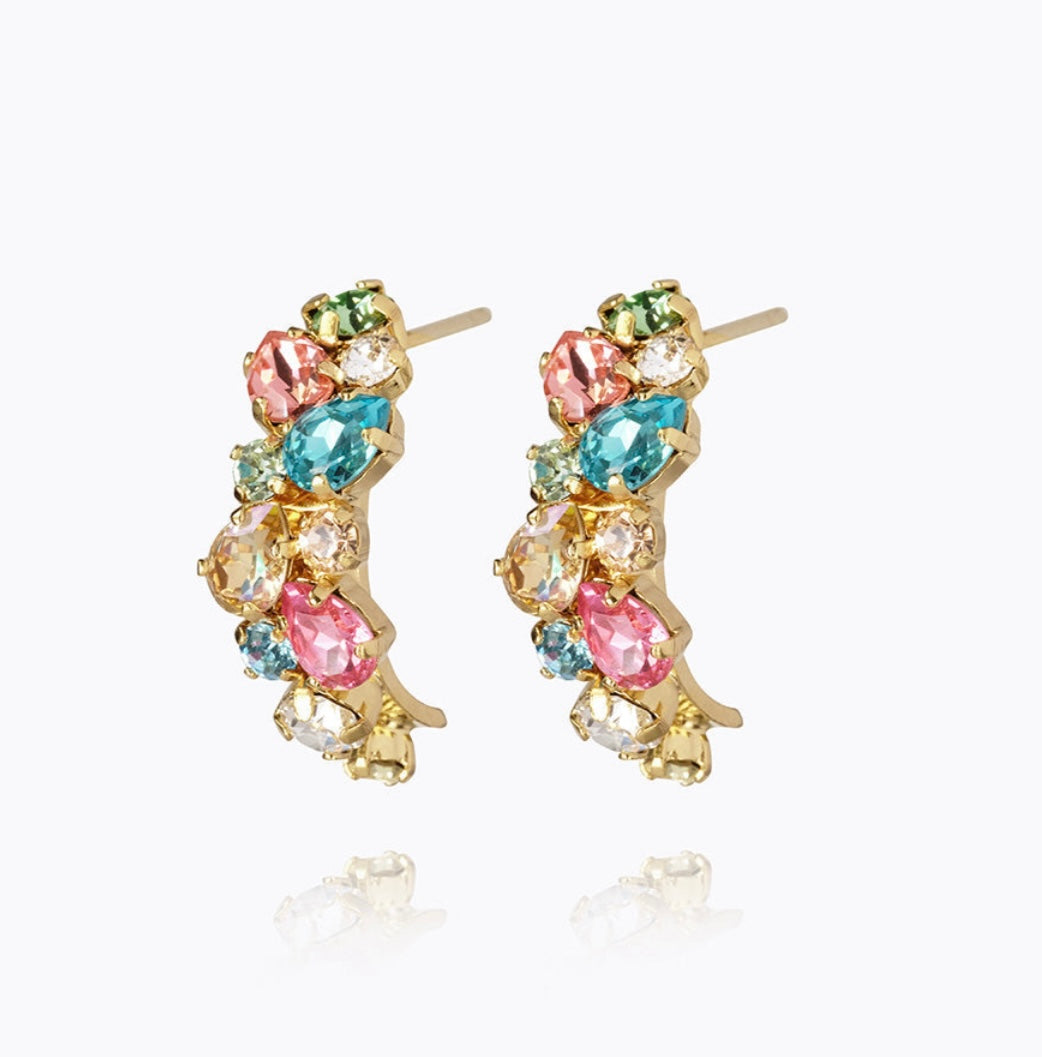 Gabriella earring gold rainbow combo