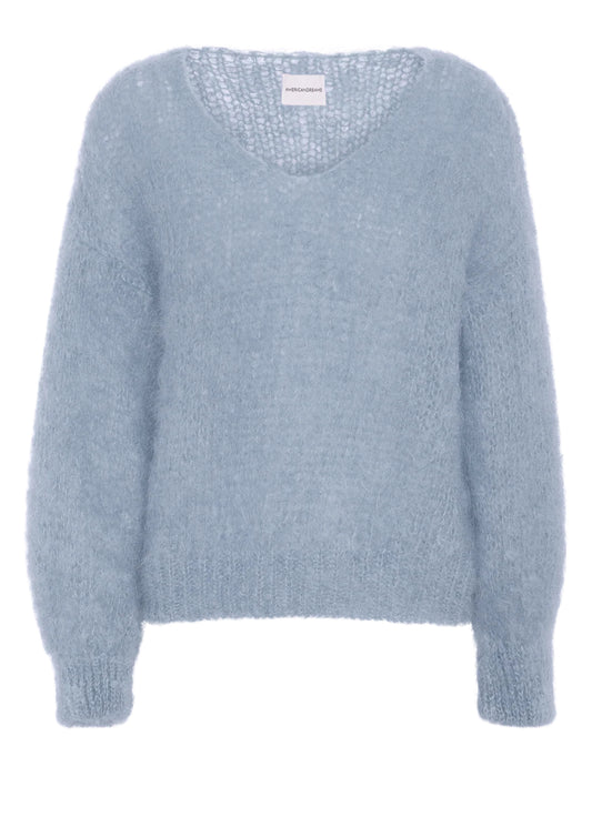 Milana LS Mohair Knit Light Blue