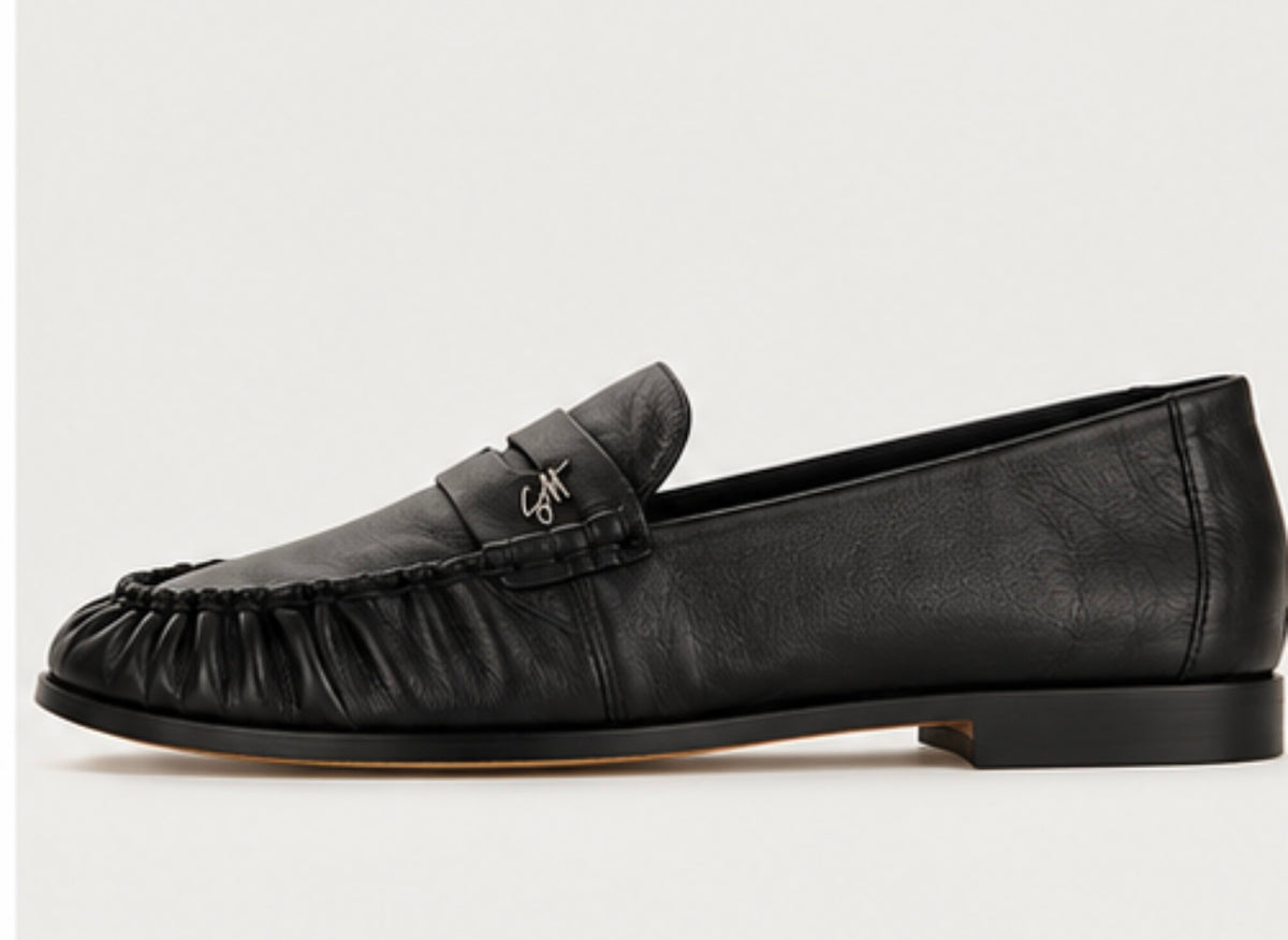 Steve Madden - Muse-SM – Black Leather loafer