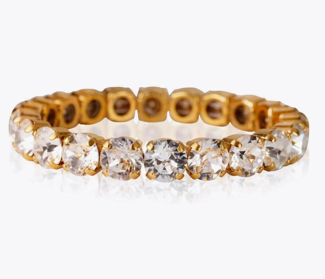 Gia Stud Bracelet / Crystal