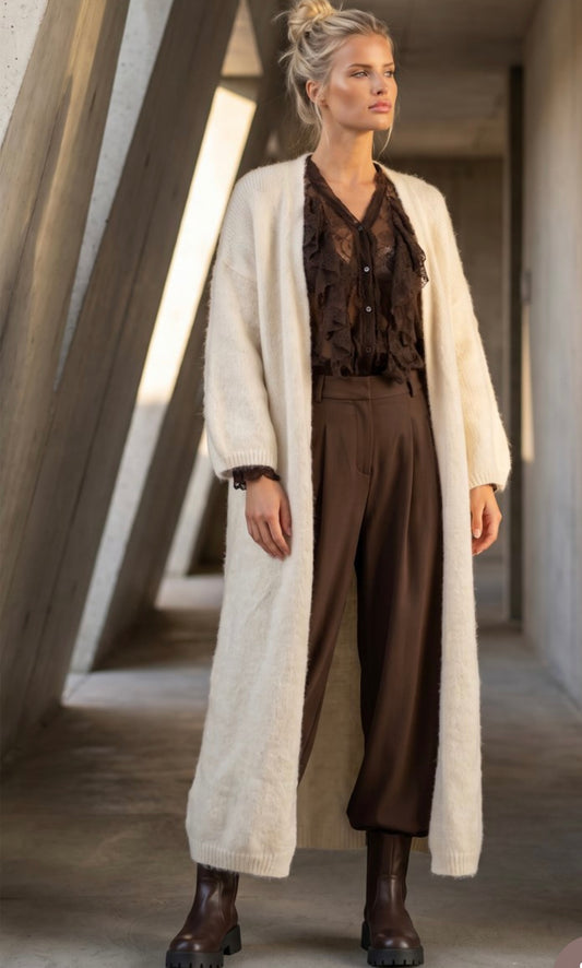 Blond hour - lodge cardigan - beige