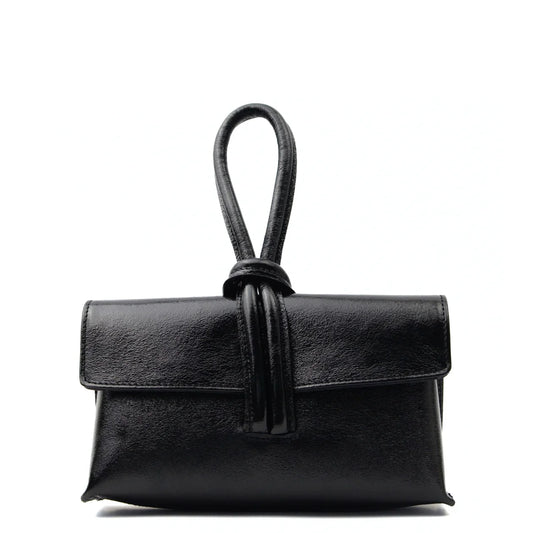 LEATHER BAG "BARLETTA BLACK