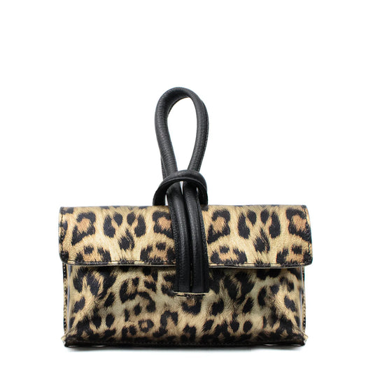 LEATHER BAG "BARLETTA" LEOPARD