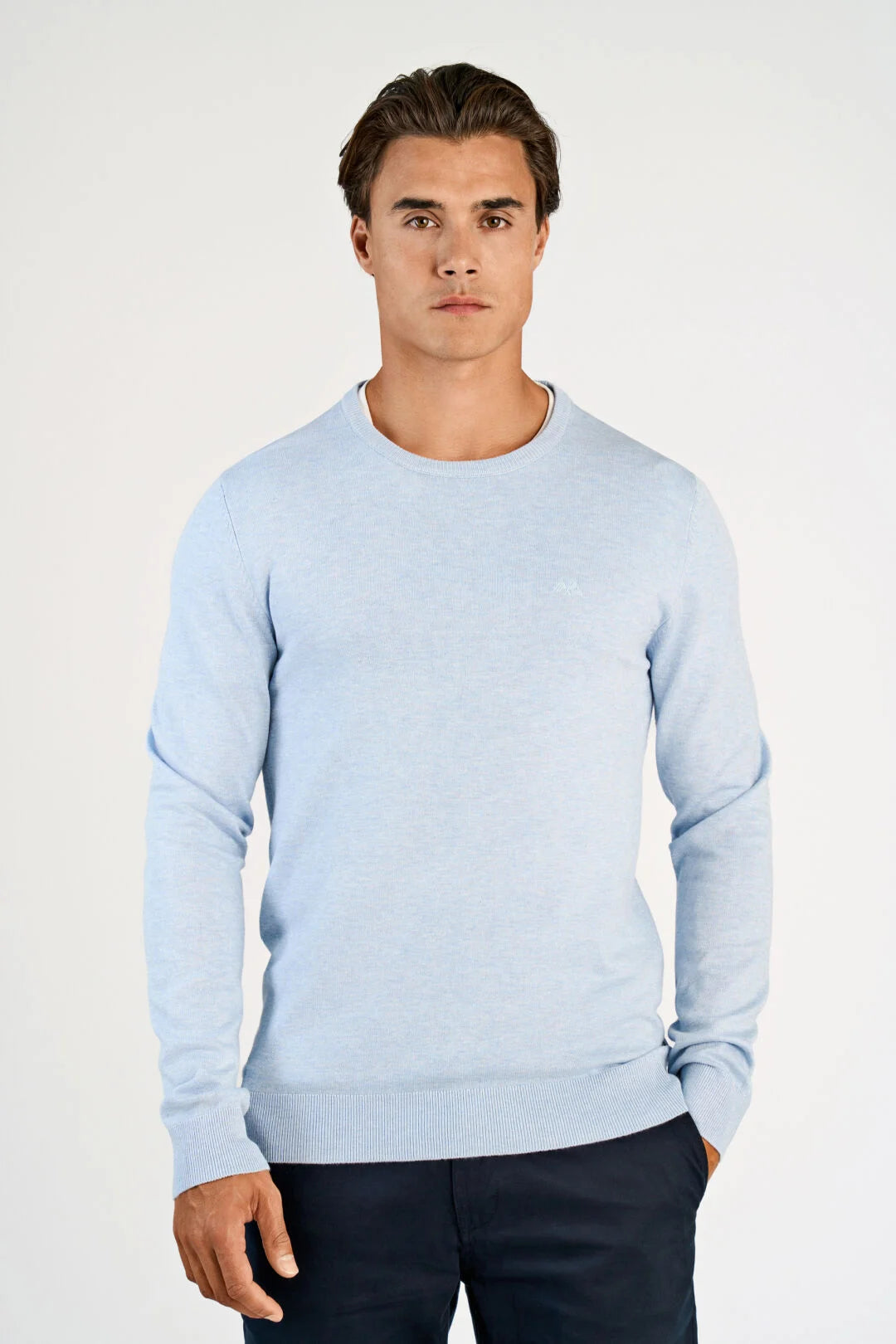 Stickad Tröja Blue Mel