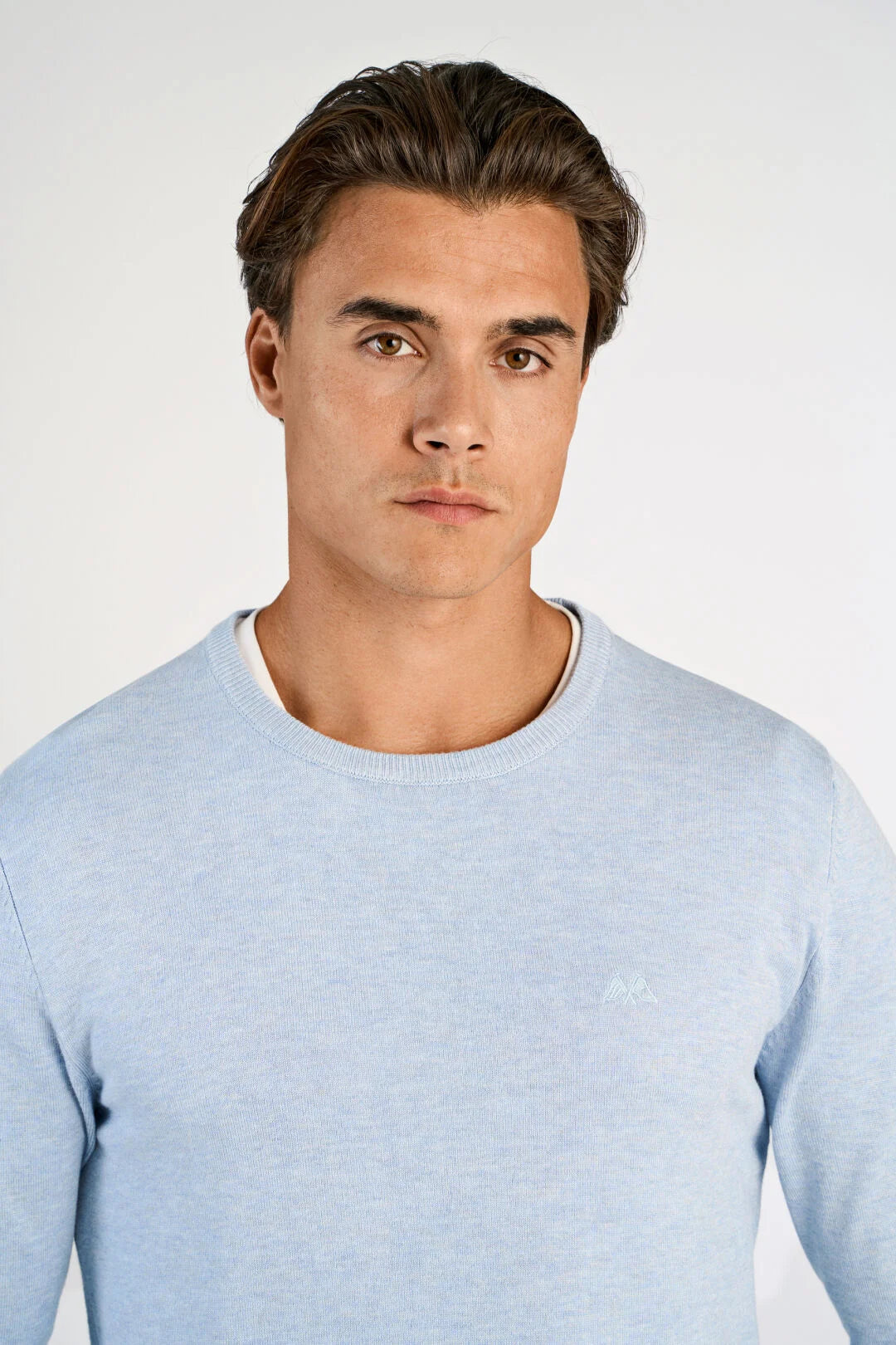 Stickad Tröja Blue Mel