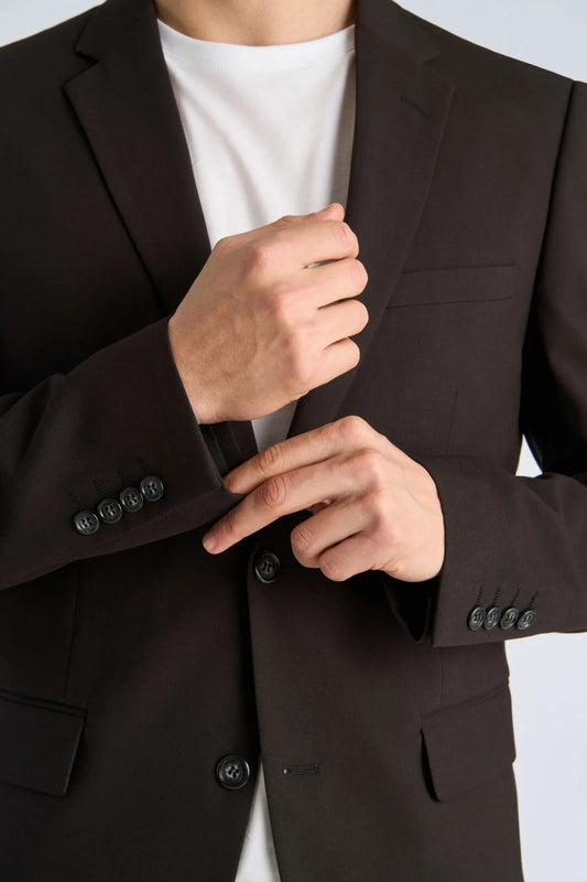 Lindbergh Plain mens suit black