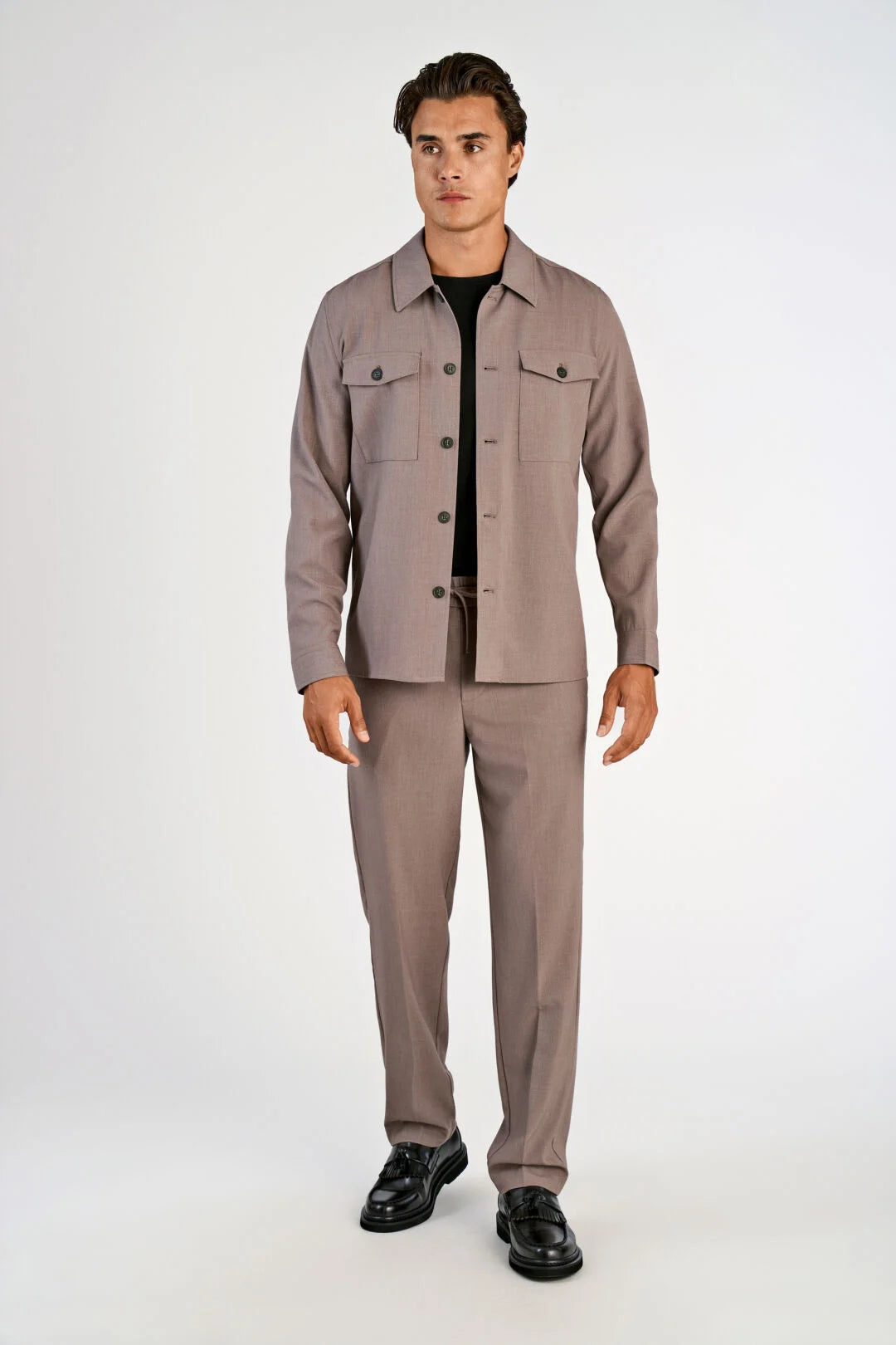 Overshirt Deep Sand Melange