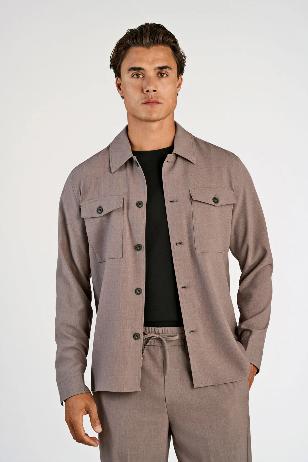 Overshirt Deep Sand Melange