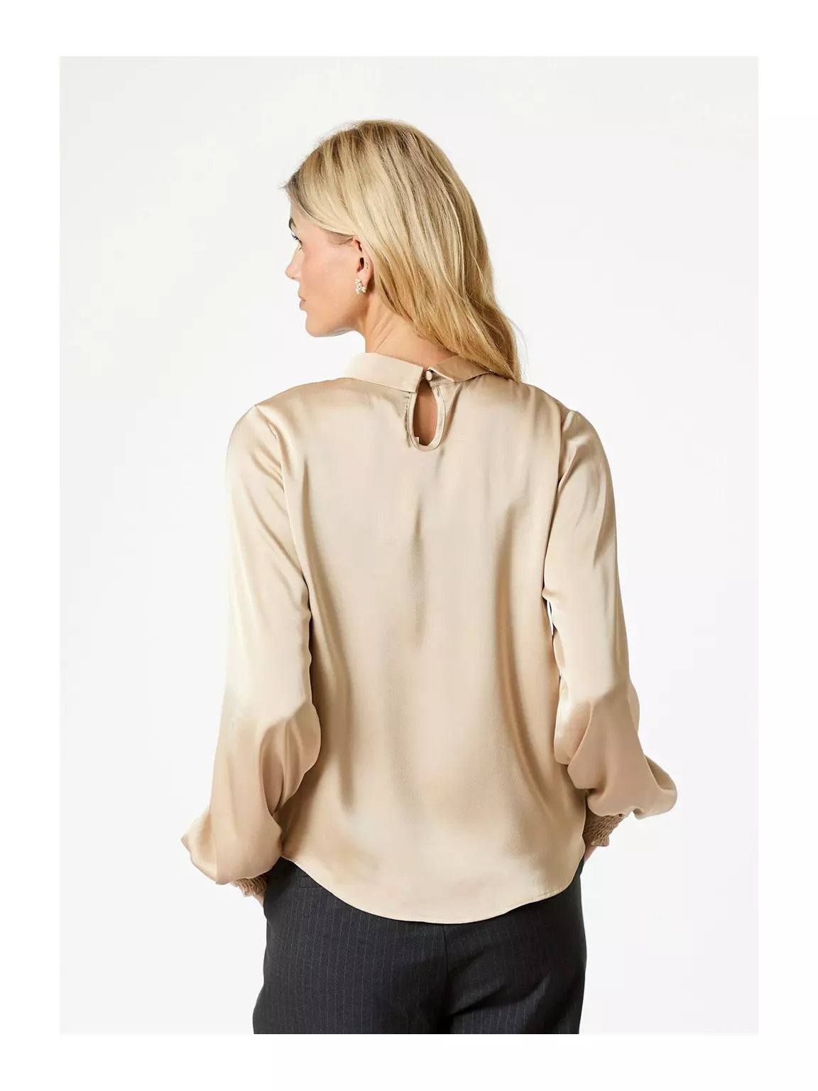 Fairy Drapy Satin Blouse