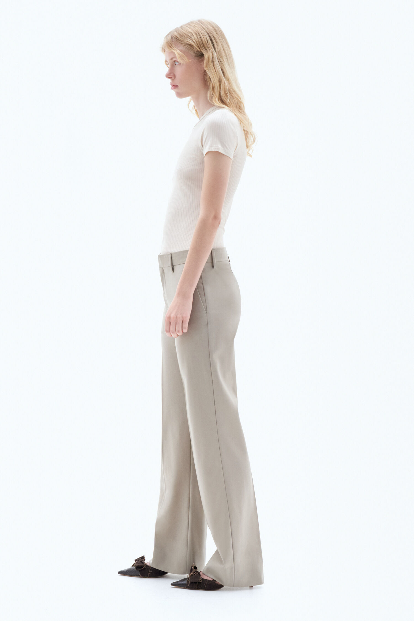 Bootcut Wool Trousers