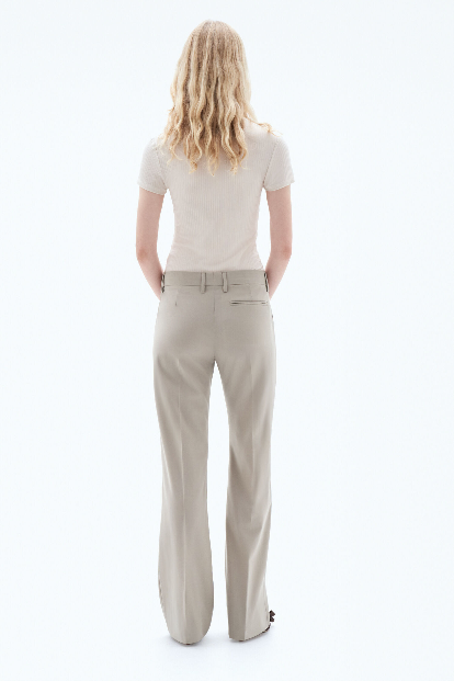 Bootcut Wool Trousers