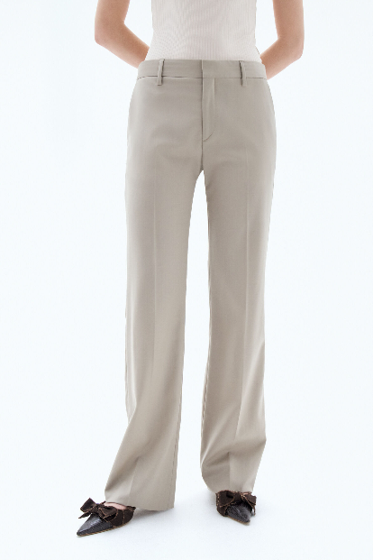 Bootcut Wool Trousers