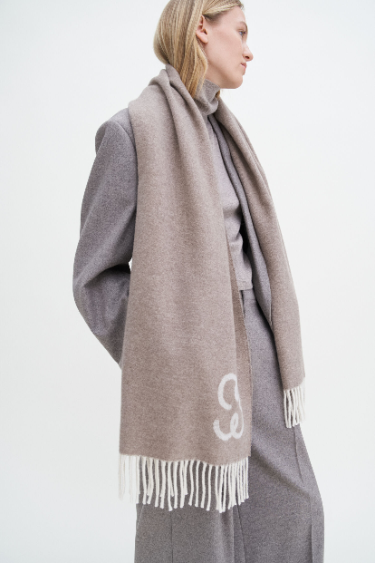 Monogram scarf