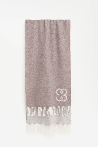 Monogram scarf