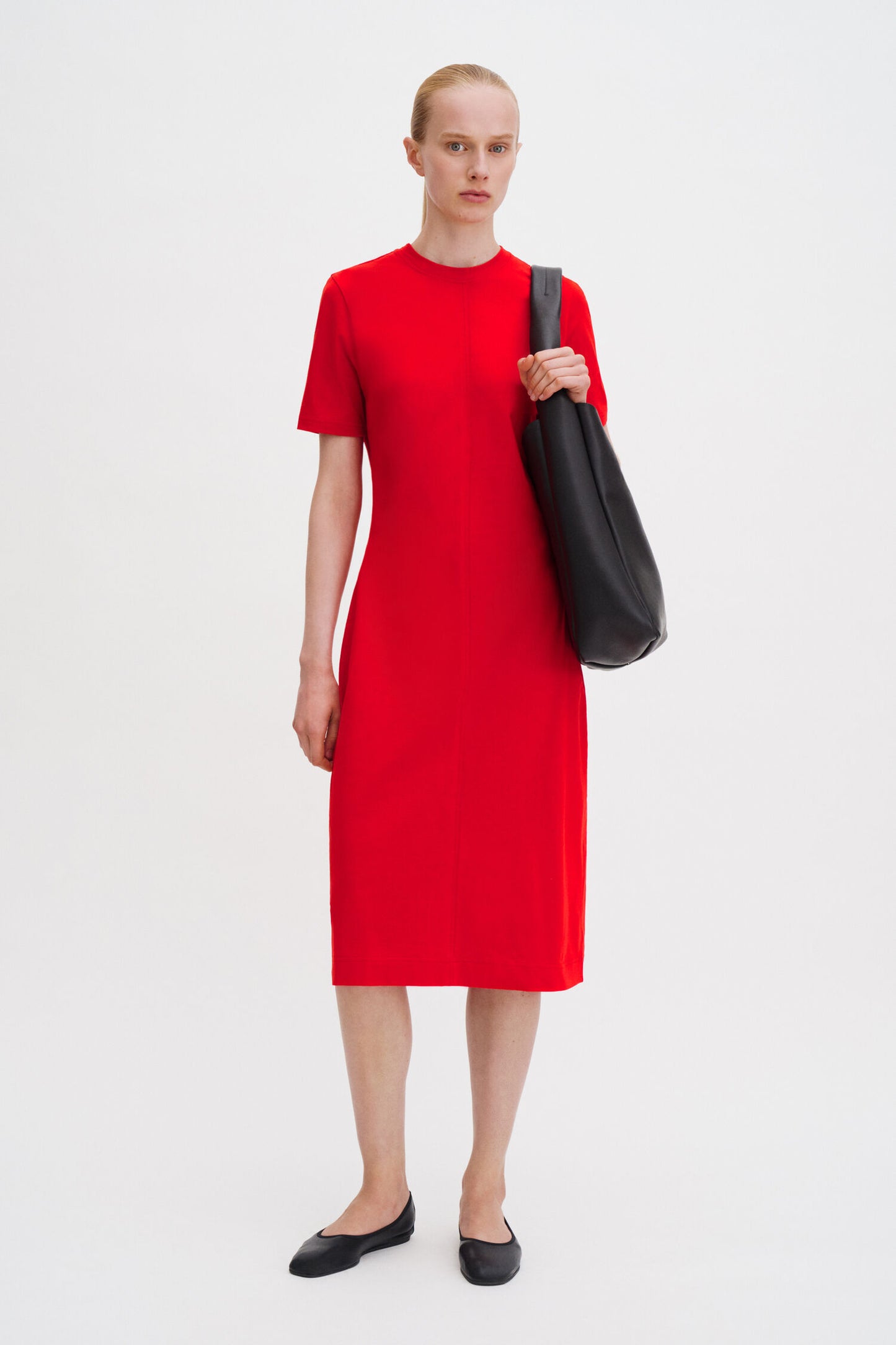 T-shirt dress red