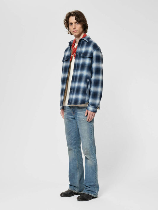 Glenn padded shadow check shirt