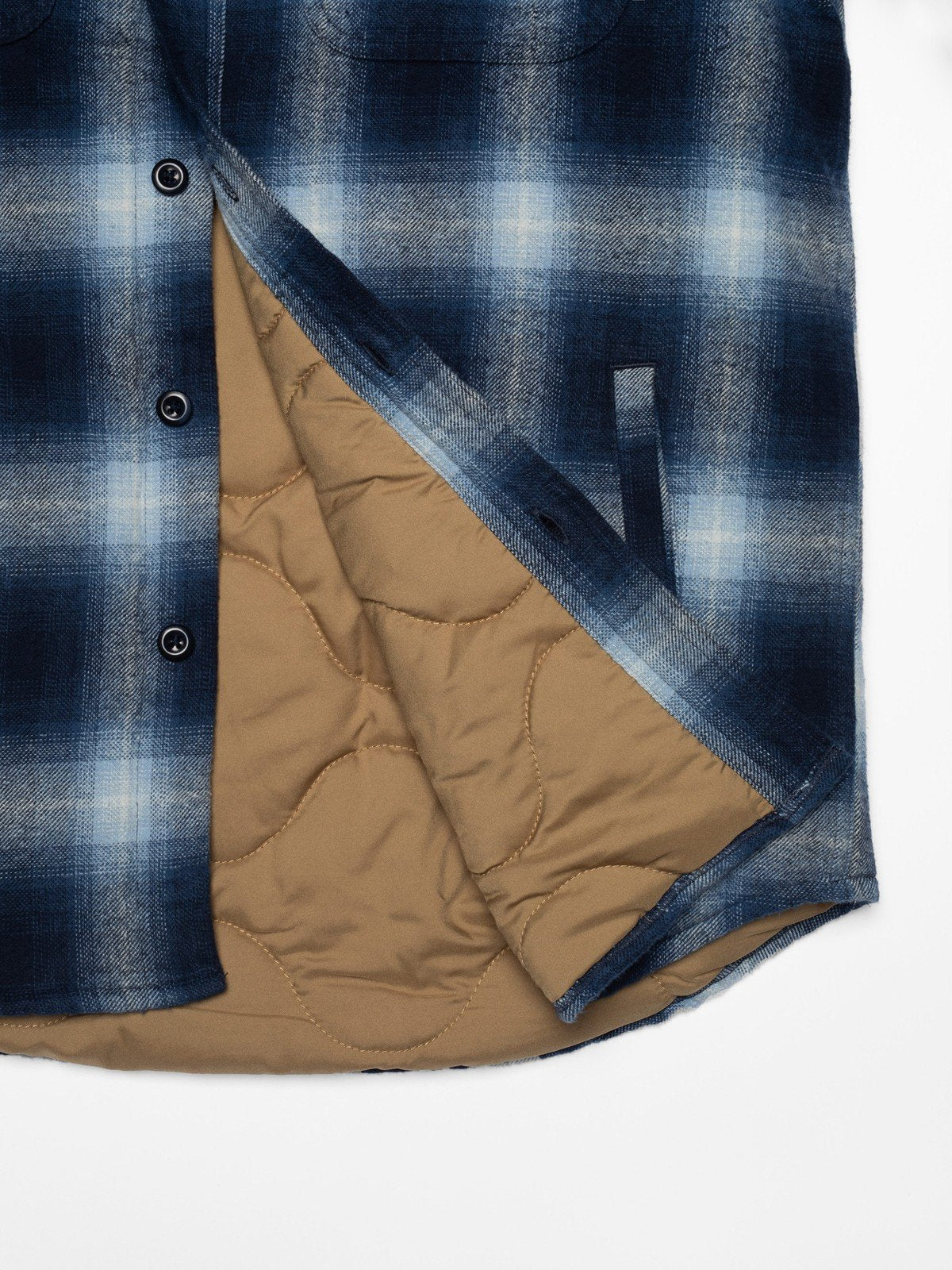 Glenn padded shadow check shirt