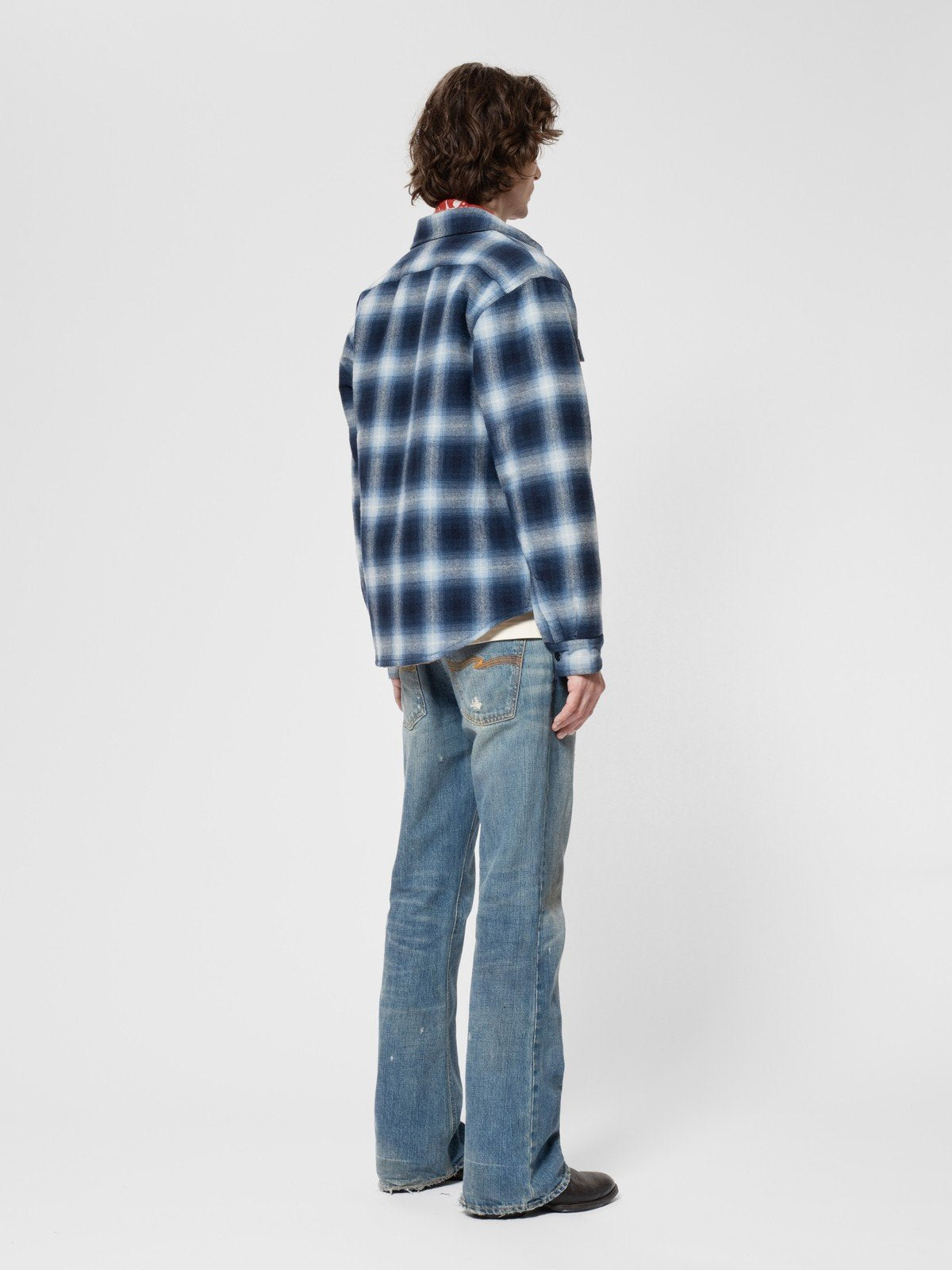 Glenn padded shadow check shirt