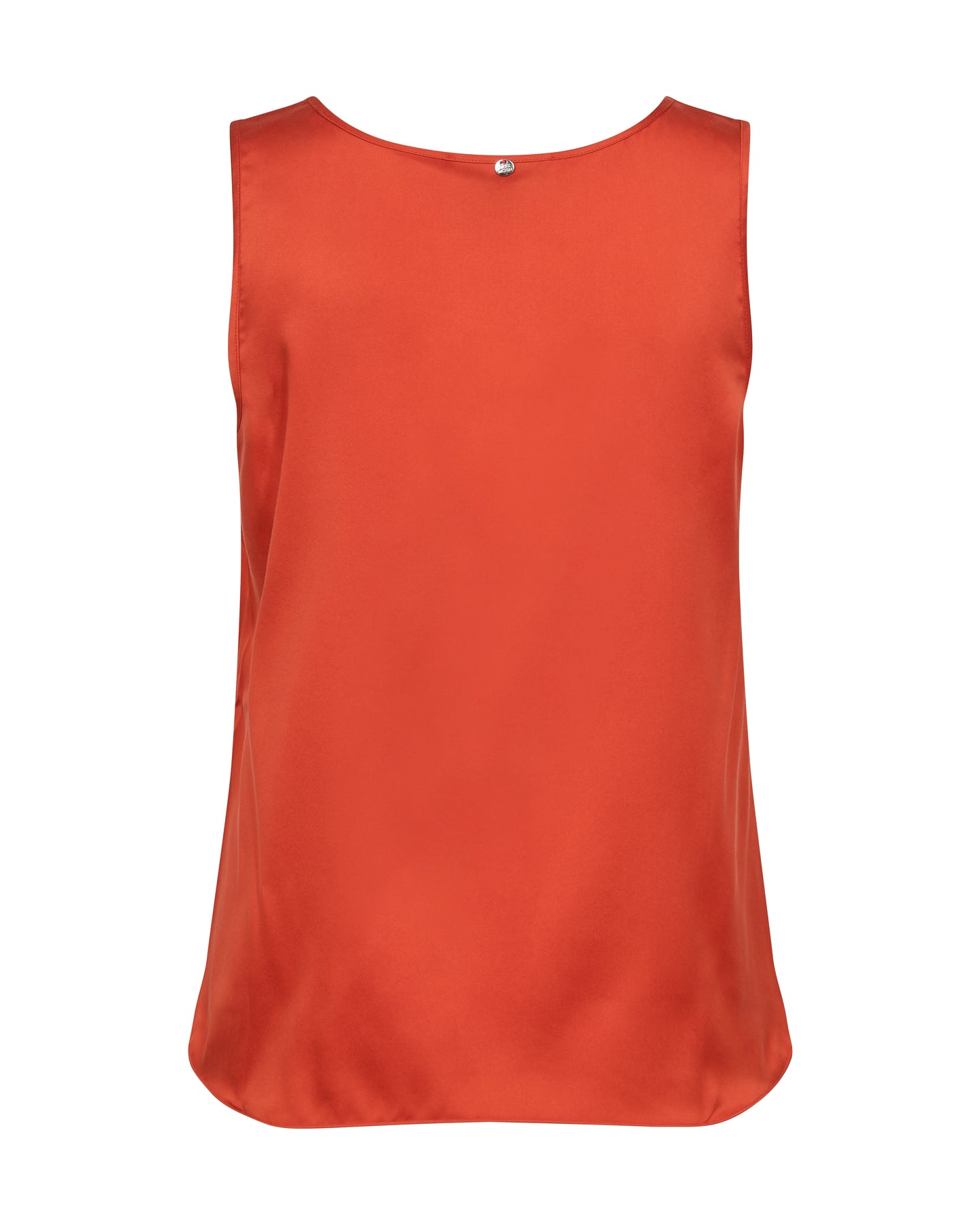 Mos mosh Astrid V-Neck Silk Tank Top Spicy Orange