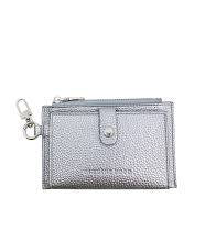 In Sunny mood korthållare/myntväska med dragkedja silver