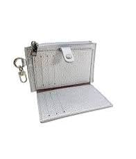 In Sunny mood korthållare/myntväska med dragkedja silver