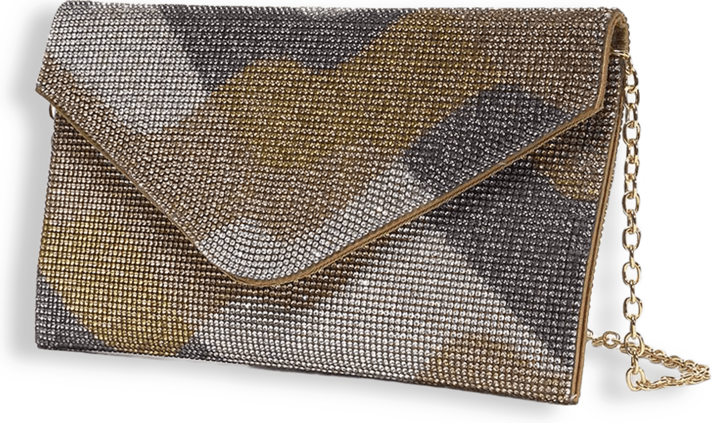 Envelope bag mosaic gold