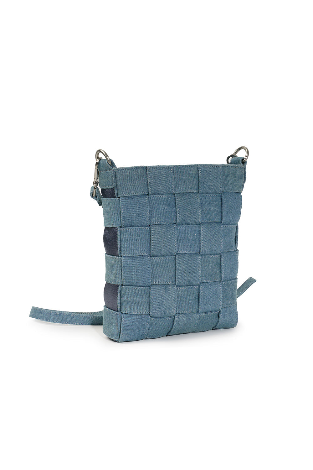 Shoulder bag braided denim strap