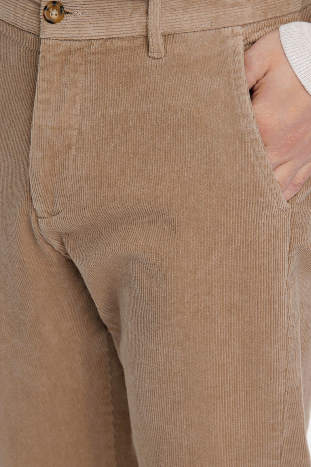 Cropped corduroy pants